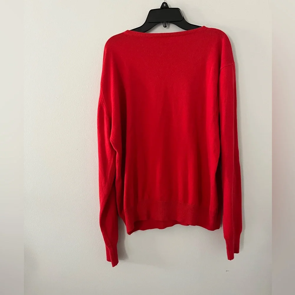 Brooks Brothers vintage 100% cotton red sweater size medium - Picture 2 of 4